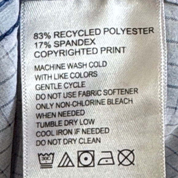 Tommy Bahama Navy and White Island Map Shirt - Picture 9 of 10